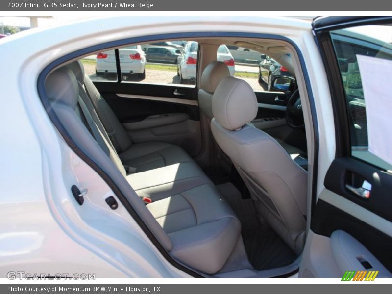Ivory Pearl / Wheat Beige 2007 Infiniti G 35 Sedan