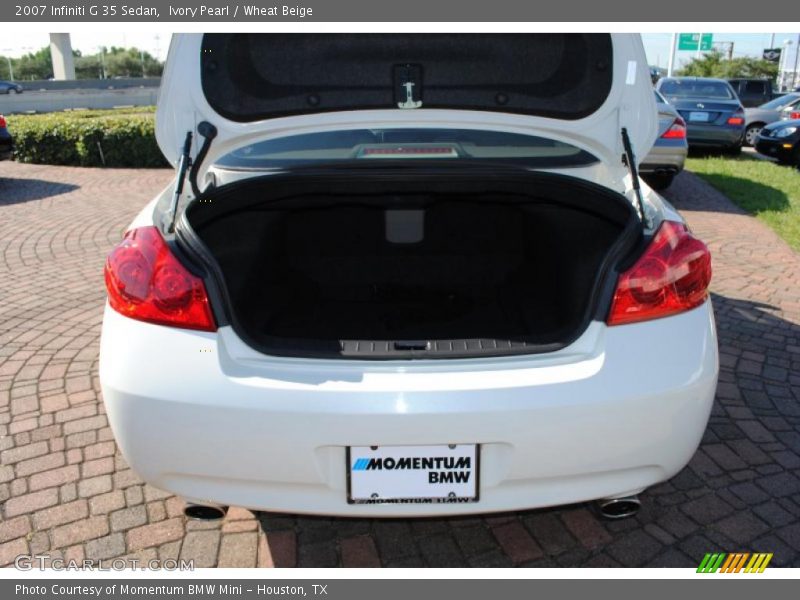 Ivory Pearl / Wheat Beige 2007 Infiniti G 35 Sedan