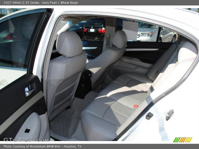 Ivory Pearl / Wheat Beige 2007 Infiniti G 35 Sedan