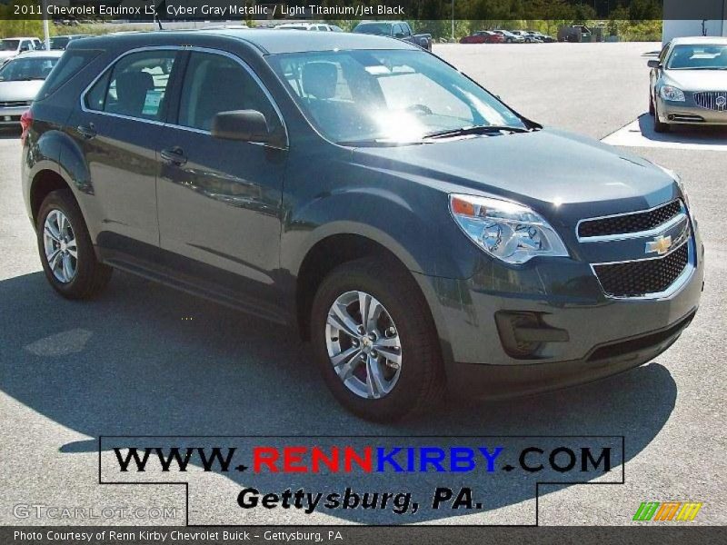 Cyber Gray Metallic / Light Titanium/Jet Black 2011 Chevrolet Equinox LS