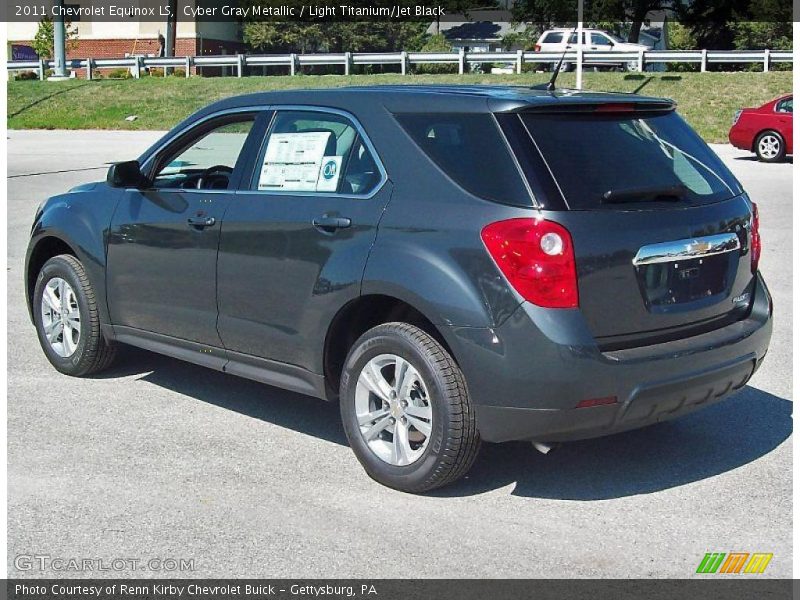 Cyber Gray Metallic / Light Titanium/Jet Black 2011 Chevrolet Equinox LS