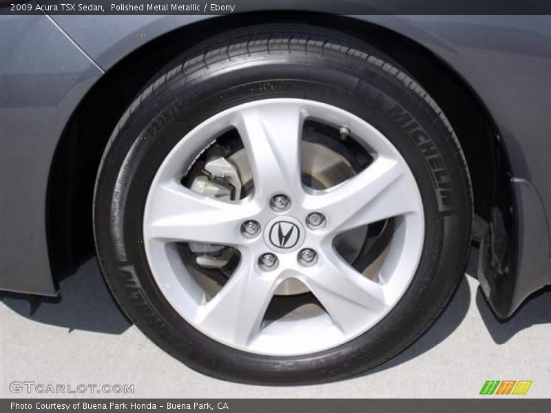 Polished Metal Metallic / Ebony 2009 Acura TSX Sedan