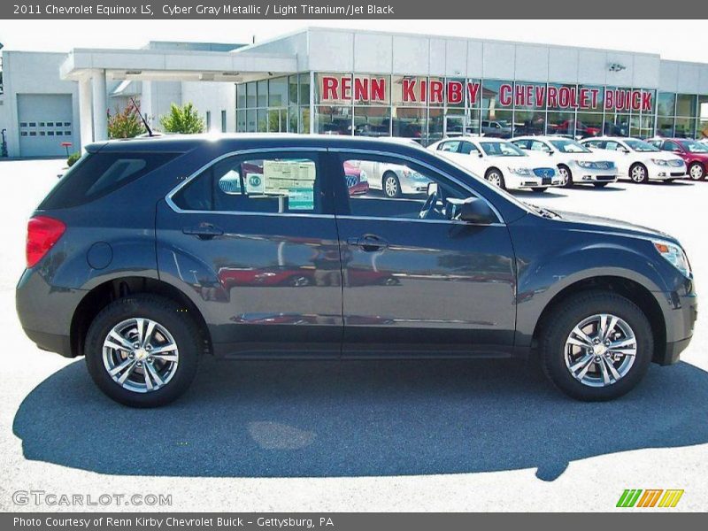 Cyber Gray Metallic / Light Titanium/Jet Black 2011 Chevrolet Equinox LS