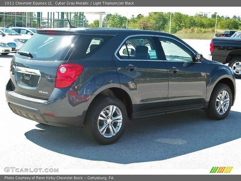 Cyber Gray Metallic / Light Titanium/Jet Black 2011 Chevrolet Equinox LS