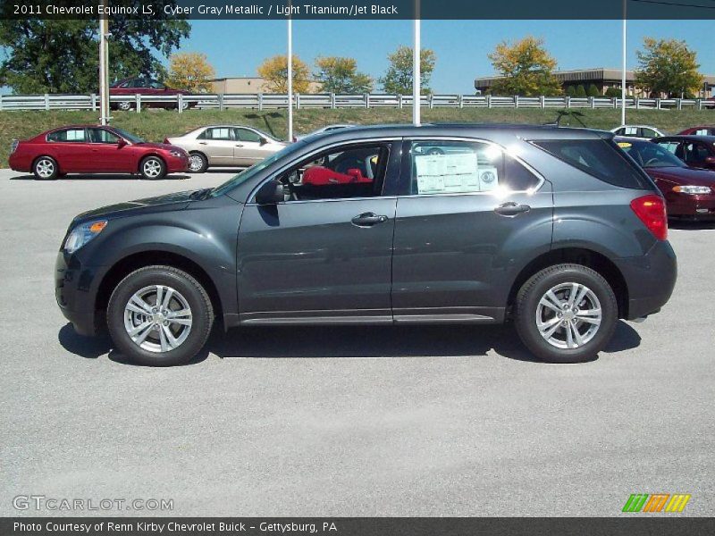 Cyber Gray Metallic / Light Titanium/Jet Black 2011 Chevrolet Equinox LS