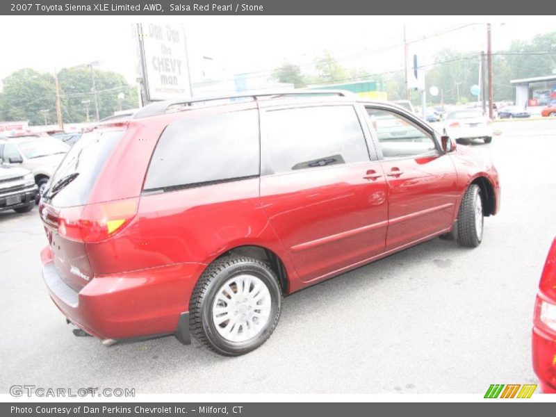 Salsa Red Pearl / Stone 2007 Toyota Sienna XLE Limited AWD