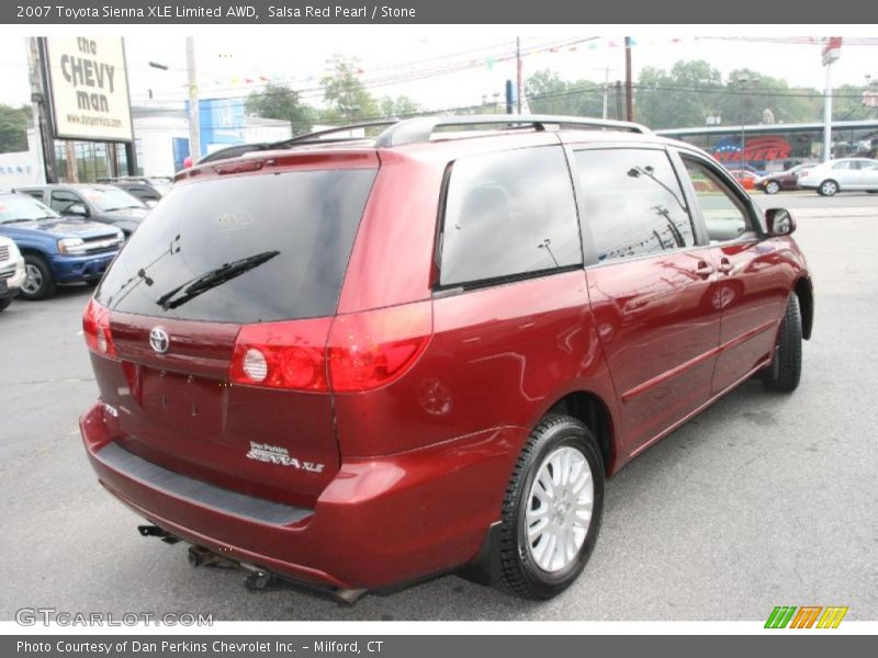 Salsa Red Pearl / Stone 2007 Toyota Sienna XLE Limited AWD