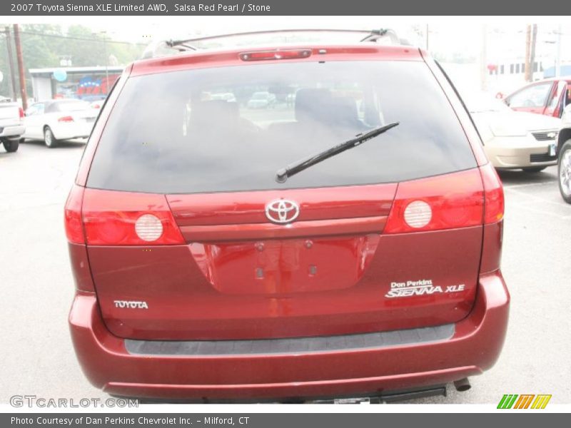 Salsa Red Pearl / Stone 2007 Toyota Sienna XLE Limited AWD