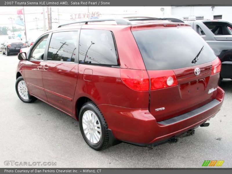 Salsa Red Pearl / Stone 2007 Toyota Sienna XLE Limited AWD