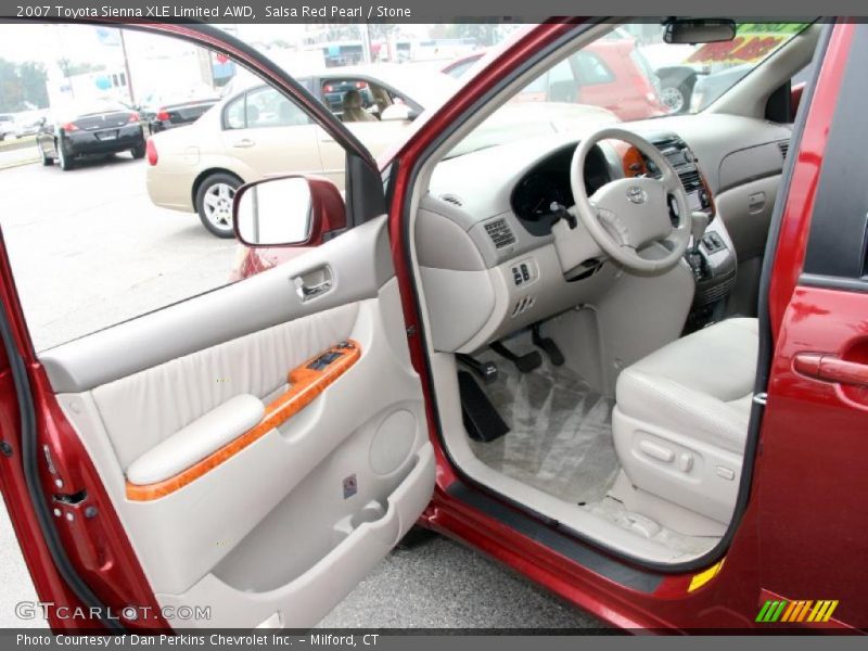 Salsa Red Pearl / Stone 2007 Toyota Sienna XLE Limited AWD