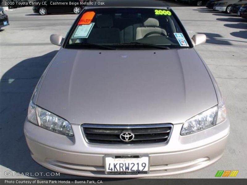 Cashmere Beige Metallic / Oak 2000 Toyota Camry CE