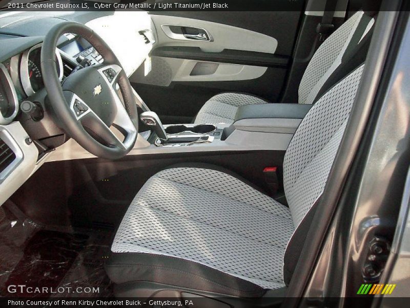 Cyber Gray Metallic / Light Titanium/Jet Black 2011 Chevrolet Equinox LS