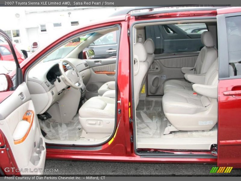 Salsa Red Pearl / Stone 2007 Toyota Sienna XLE Limited AWD