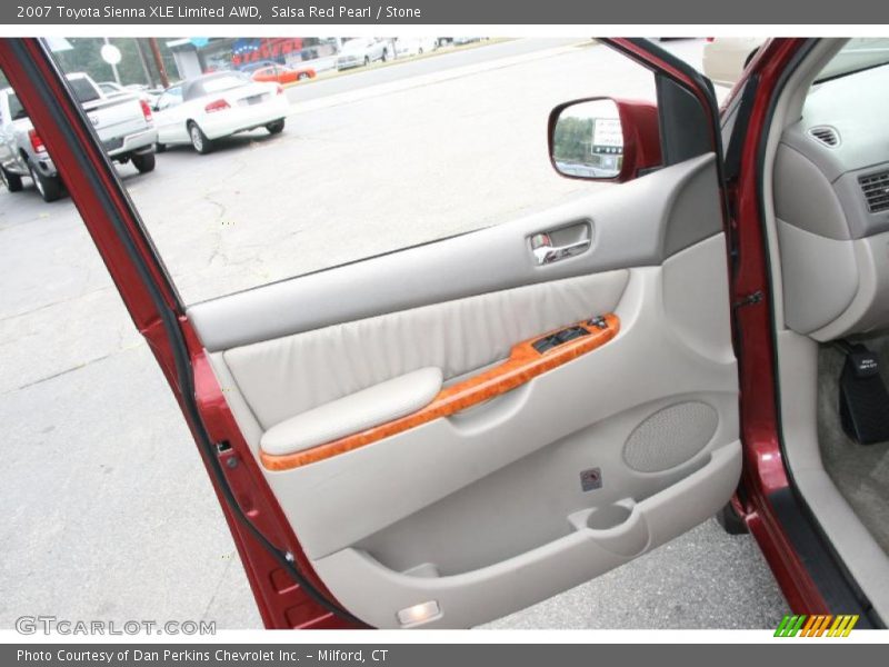 Salsa Red Pearl / Stone 2007 Toyota Sienna XLE Limited AWD