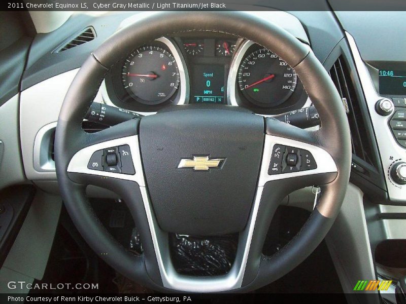 Cyber Gray Metallic / Light Titanium/Jet Black 2011 Chevrolet Equinox LS