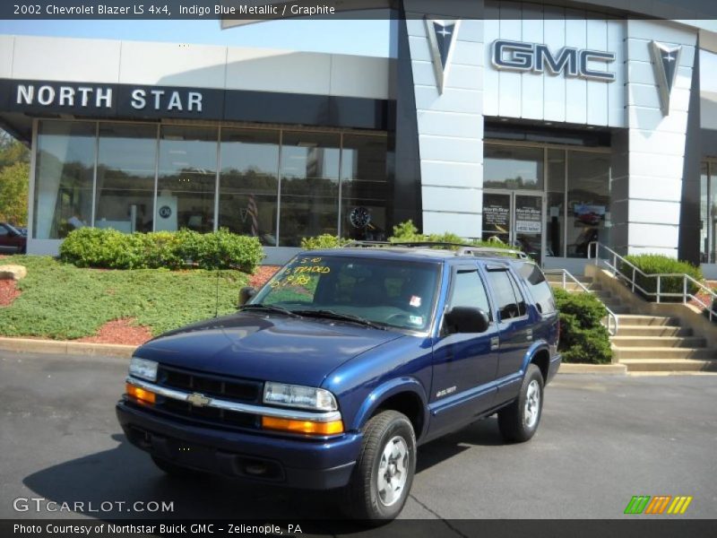 Indigo Blue Metallic / Graphite 2002 Chevrolet Blazer LS 4x4