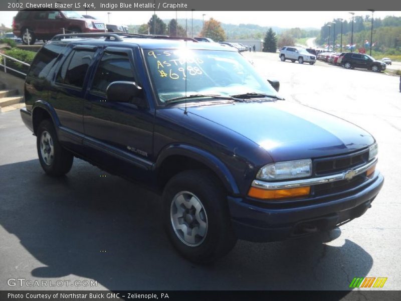 Indigo Blue Metallic / Graphite 2002 Chevrolet Blazer LS 4x4