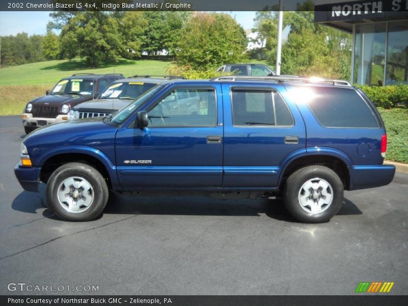 Indigo Blue Metallic / Graphite 2002 Chevrolet Blazer LS 4x4