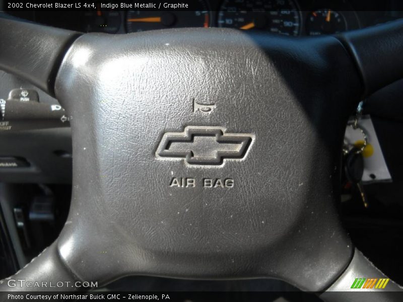 Indigo Blue Metallic / Graphite 2002 Chevrolet Blazer LS 4x4