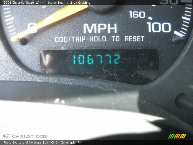 Indigo Blue Metallic / Graphite 2002 Chevrolet Blazer LS 4x4