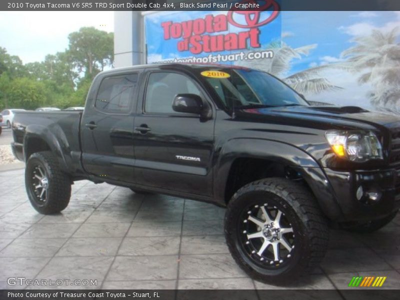 Black Sand Pearl / Graphite 2010 Toyota Tacoma V6 SR5 TRD Sport Double Cab 4x4