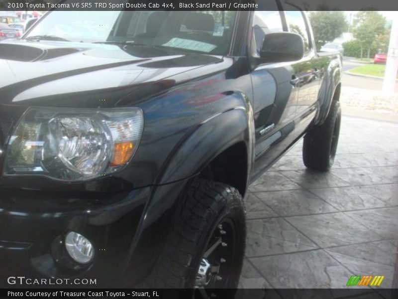 Black Sand Pearl / Graphite 2010 Toyota Tacoma V6 SR5 TRD Sport Double Cab 4x4