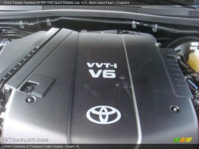 Black Sand Pearl / Graphite 2010 Toyota Tacoma V6 SR5 TRD Sport Double Cab 4x4