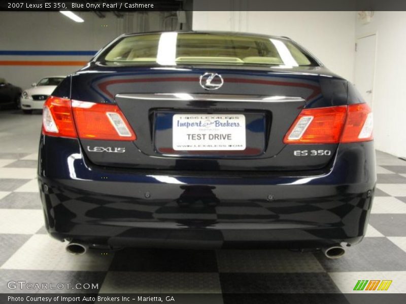 Blue Onyx Pearl / Cashmere 2007 Lexus ES 350