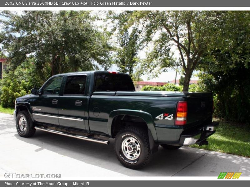 Polo Green Metallic / Dark Pewter 2003 GMC Sierra 2500HD SLT Crew Cab 4x4