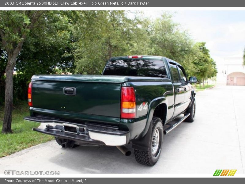 Polo Green Metallic / Dark Pewter 2003 GMC Sierra 2500HD SLT Crew Cab 4x4