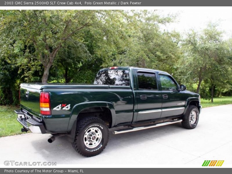 Polo Green Metallic / Dark Pewter 2003 GMC Sierra 2500HD SLT Crew Cab 4x4