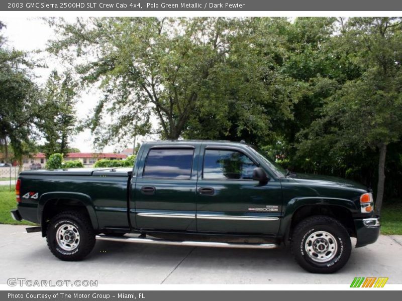 Polo Green Metallic / Dark Pewter 2003 GMC Sierra 2500HD SLT Crew Cab 4x4