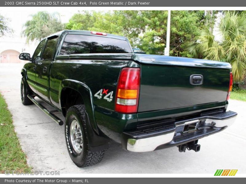Polo Green Metallic / Dark Pewter 2003 GMC Sierra 2500HD SLT Crew Cab 4x4