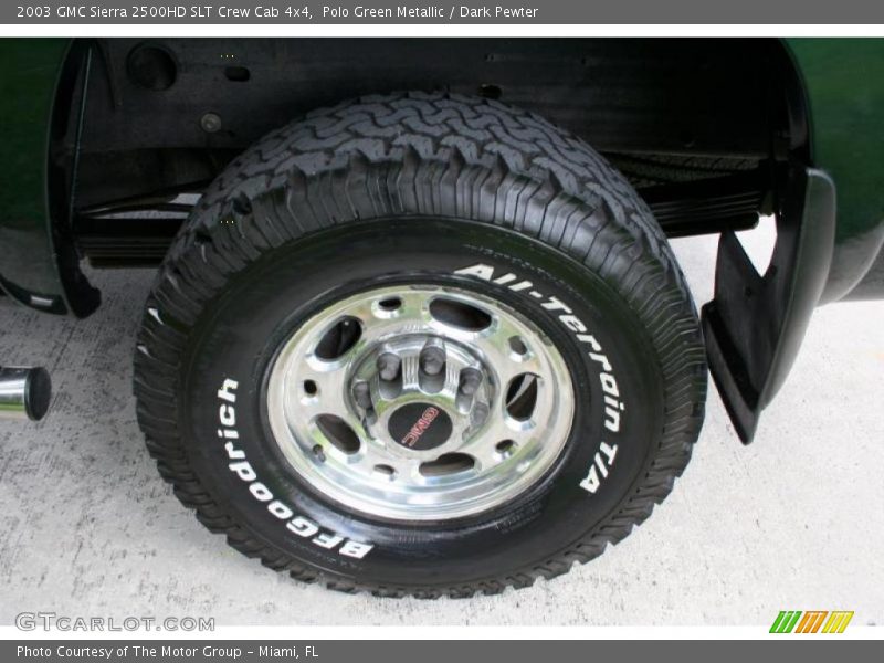 Polo Green Metallic / Dark Pewter 2003 GMC Sierra 2500HD SLT Crew Cab 4x4