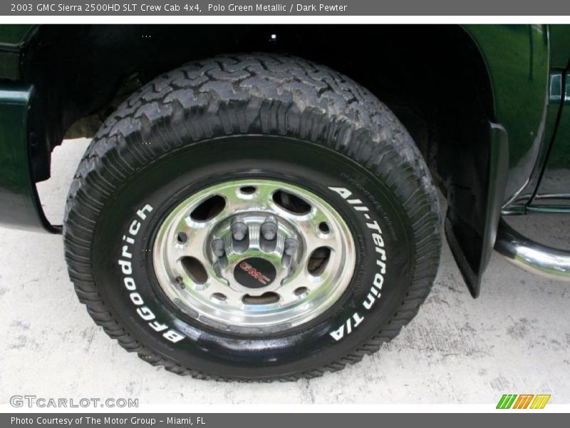 Polo Green Metallic / Dark Pewter 2003 GMC Sierra 2500HD SLT Crew Cab 4x4