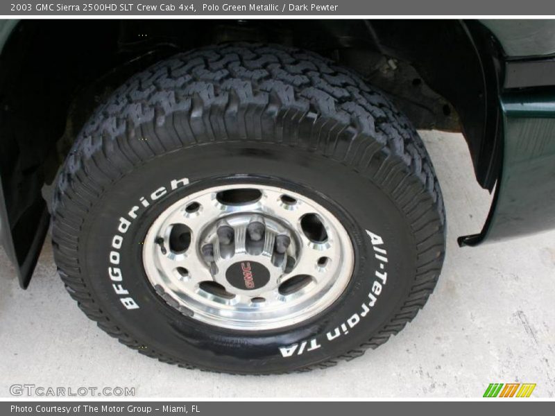 Polo Green Metallic / Dark Pewter 2003 GMC Sierra 2500HD SLT Crew Cab 4x4