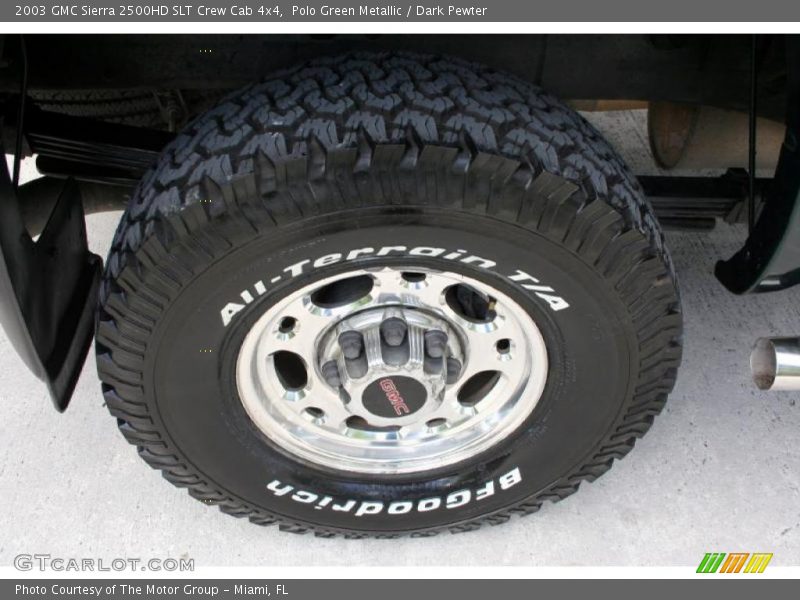 Polo Green Metallic / Dark Pewter 2003 GMC Sierra 2500HD SLT Crew Cab 4x4