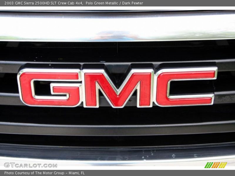 Polo Green Metallic / Dark Pewter 2003 GMC Sierra 2500HD SLT Crew Cab 4x4