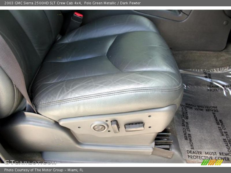 Polo Green Metallic / Dark Pewter 2003 GMC Sierra 2500HD SLT Crew Cab 4x4
