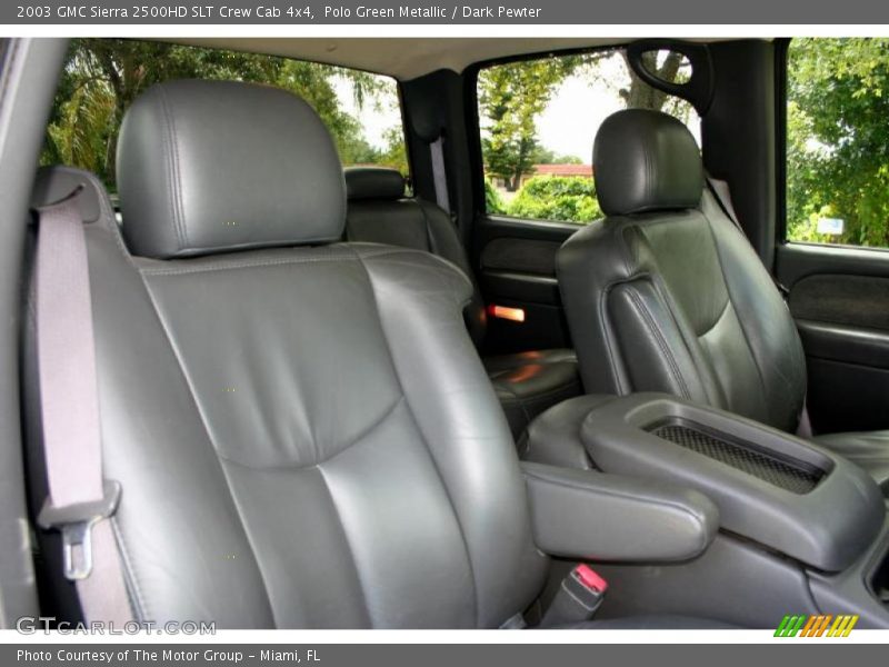 Polo Green Metallic / Dark Pewter 2003 GMC Sierra 2500HD SLT Crew Cab 4x4