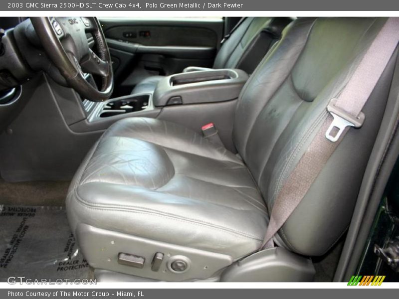 Polo Green Metallic / Dark Pewter 2003 GMC Sierra 2500HD SLT Crew Cab 4x4