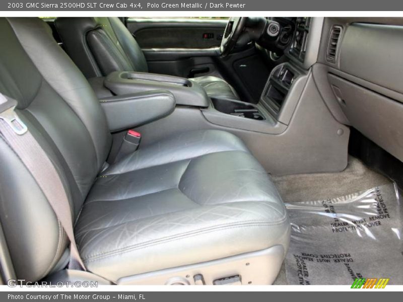 Polo Green Metallic / Dark Pewter 2003 GMC Sierra 2500HD SLT Crew Cab 4x4