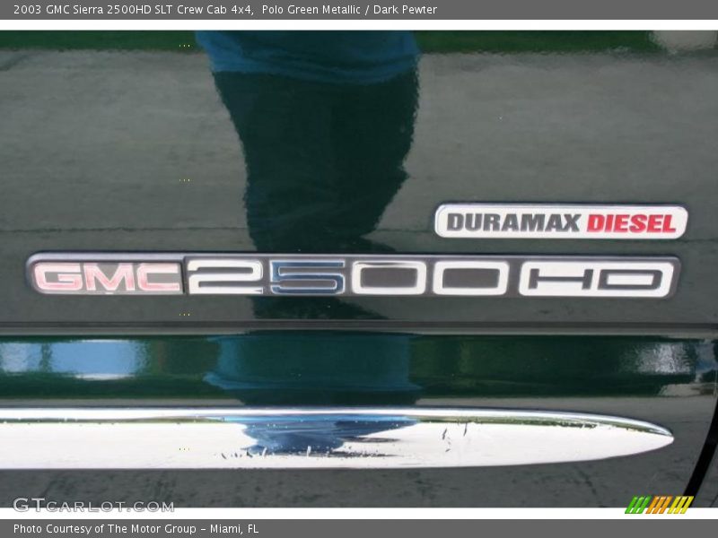 Polo Green Metallic / Dark Pewter 2003 GMC Sierra 2500HD SLT Crew Cab 4x4