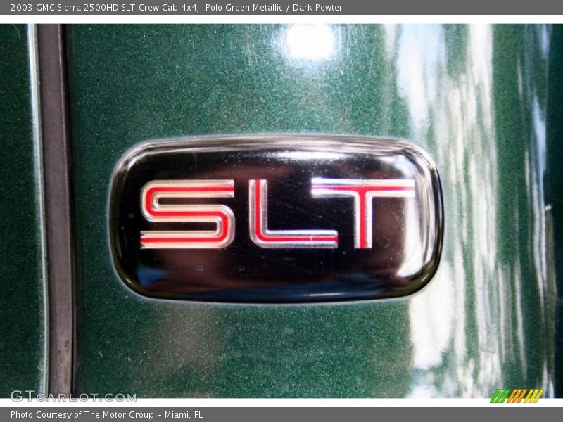 Polo Green Metallic / Dark Pewter 2003 GMC Sierra 2500HD SLT Crew Cab 4x4
