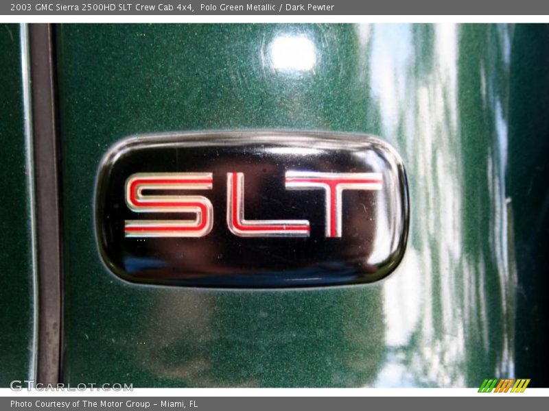 Polo Green Metallic / Dark Pewter 2003 GMC Sierra 2500HD SLT Crew Cab 4x4