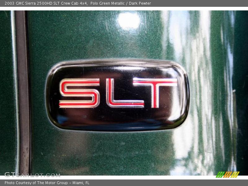 Polo Green Metallic / Dark Pewter 2003 GMC Sierra 2500HD SLT Crew Cab 4x4