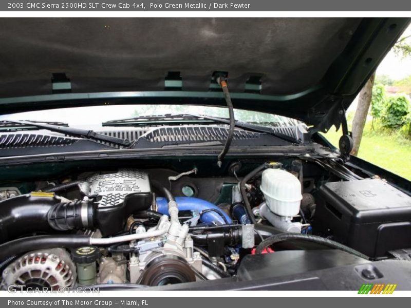 Polo Green Metallic / Dark Pewter 2003 GMC Sierra 2500HD SLT Crew Cab 4x4