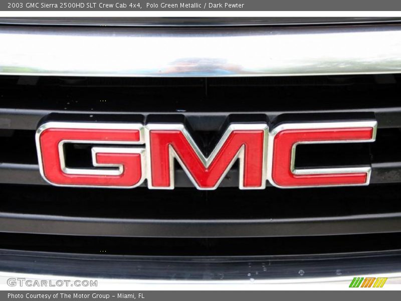 Polo Green Metallic / Dark Pewter 2003 GMC Sierra 2500HD SLT Crew Cab 4x4