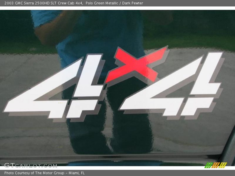 Polo Green Metallic / Dark Pewter 2003 GMC Sierra 2500HD SLT Crew Cab 4x4