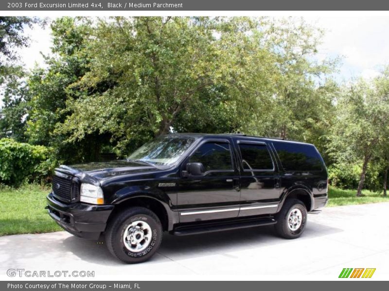 Black / Medium Parchment 2003 Ford Excursion Limited 4x4